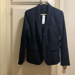 Women’s black blazer with light pattern